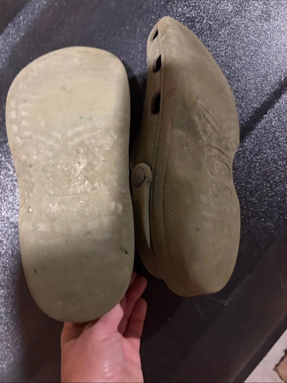 CROCS Kids Olive Green Classic Clog